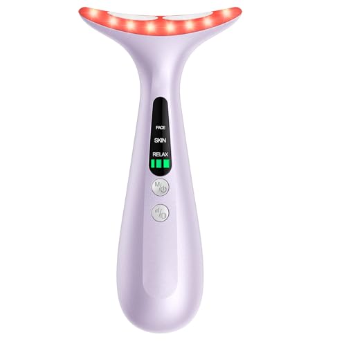 31Ao1yN4-xL Facial and Neck Massager for Face, Neck - Skin Lifting & Firming - Wrinkle & Dark Circle Reducer - at Home Skin Care Face Sculpting Tool and Neck Massager-Sugar Pink