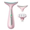 31OHrrFgRaL Facial and Neck Massager for Face, Neck - Skin Lifting & Firming - Wrinkle & Dark Circle Reducer - at Home Skin Care Face Sculpting Tool and Neck Massager-Sugar Pink