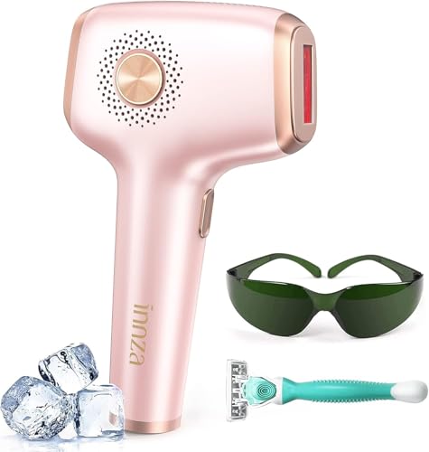 418G8O7NxOL INNZA IPL Hair Removal with Ice Cooling Care Function for Women,Long-Lasting Results,999,999 Flashes Painless Hair Removal, Hair Removal Device for Armpits Legs Arms Bikini Line