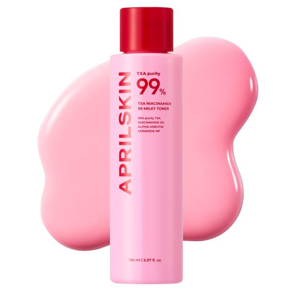 51ge4pgKK8L APRILSKIN TXA+Niacinamide 99 Pink Milky Toner | 99% High-Purity TXA 3%+ Niacinamide 5% for Brightening | Highly Concentrated Cream Toner | Deep Moisturizing Formula for Dull Skin | 5.07 fl.oz.