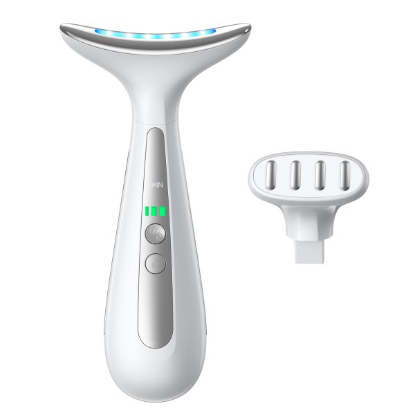 51pa06aQqCL Facial and Neck Massager for Face, Neck - Skin Lifting & Firming - Wrinkle & Dark Circle Reducer - at Home Skin Care Face Sculpting Tool and Neck Massager-Sugar Pink