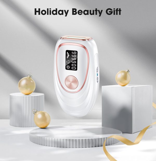 610P0QGrX2bL IPL Laser Hair Removal Device for Women & Men - Home 45°F Ice-Cooling Contact for Painless & Long-Lasting Results, 86% Hair Reduction in 3 Weeks for Full Body & Bikini Line, Rose Gold
