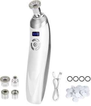 6154GeFCwwL Diamond Professional Microdermabrasion Machine, Portable Dermabrasion Crystal for Facial Skin Care Tool,Face Blackhead Remover Devices Kit,Home Use Microderm Equipment for Women Men