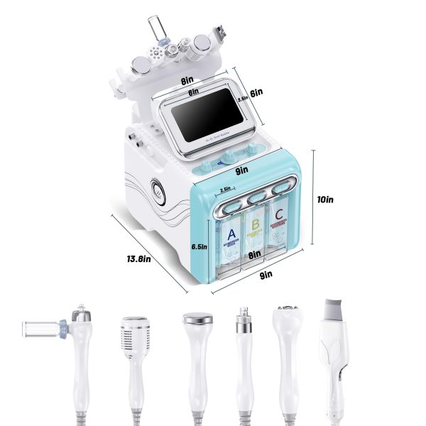 61FAOuV9ZAL Hydrogen Oxygen Facial Care Machine Professional 6 in 1 Machine, Face Skin Care Devices for Home Beauty Salon