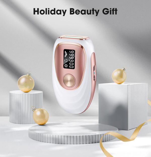 61HHf2bVj-L IPL Laser Hair Removal Device for Women & Men - Home 45°F Ice-Cooling Contact for Painless & Long-Lasting Results, 86% Hair Reduction in 3 Weeks for Full Body & Bikini Line, Rose Gold