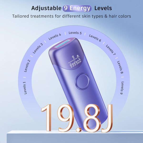 61lz40IdWKL Laser Hair Removal Ubroo IPL Hair Removal Device with 5℃ Ice Cooling, 3 In 1 Painless Hair Removal For Women Men Permanent Face Body Beauty Care (Gold)