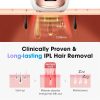 61zv680TqYL IPL Laser Hair Removal Device for Women & Men - Home 45°F Ice-Cooling Contact for Painless & Long-Lasting Results, 86% Hair Reduction in 3 Weeks for Full Body & Bikini Line, Rose Gold