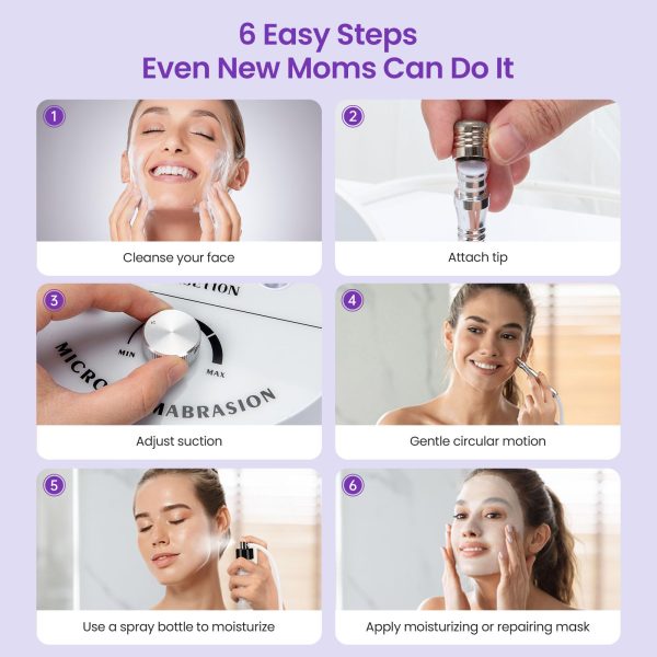 71HCMbVoqyL Diamond Microdermabrasion Machine Professional, 3 in 1 Dermabrasion Facial Peeling Skin Care Device for Salon Personal Home Use