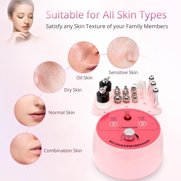 71Plk7DftVL Diamond Microdermabrasion Machine Professional, 3 in 1 Dermabrasion Facial Peeling Skin Care Device for Salon Personal Home Use
