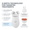 NuFACE TRINITY+ Microcurrent Facial Device + LED Red Light Wrinkle Reducer Attachment - FDA Cleared Skin Tightening Device + Microcurrent Gel Activator & Silk Creme
