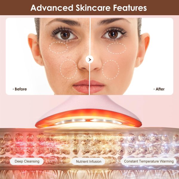 71eZPakDtcL Facial and Neck Massager for Face, Neck - Skin Lifting & Firming - Wrinkle & Dark Circle Reducer - at Home Skin Care Face Sculpting Tool and Neck Massager-Sugar Pink