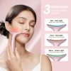 71jjlDSrTlL Facial and Neck Massager for Face, Neck - Skin Lifting & Firming - Wrinkle & Dark Circle Reducer - at Home Skin Care Face Sculpting Tool and Neck Massager-Sugar Pink