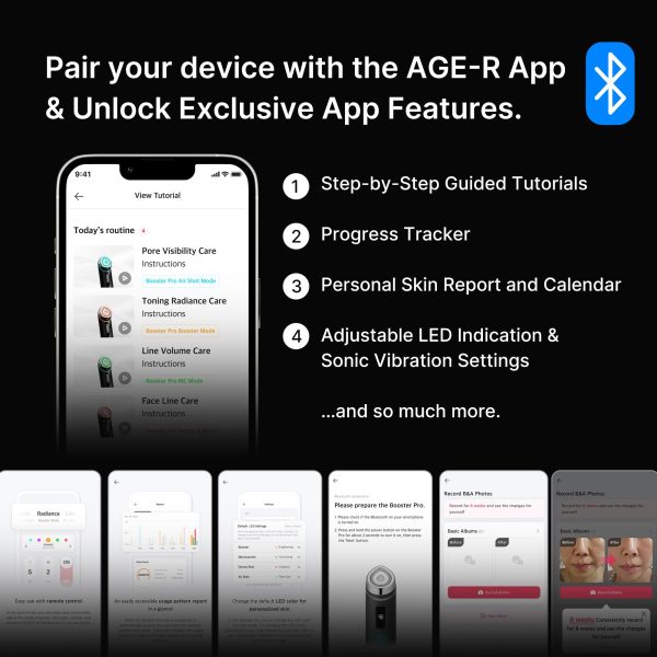 71pQMuMg2bqL medicube Age-R Booster Pro | 6-in-1 Real Glass Glow Beauty Massager | Looking Glass Skin | Korean Skin Care