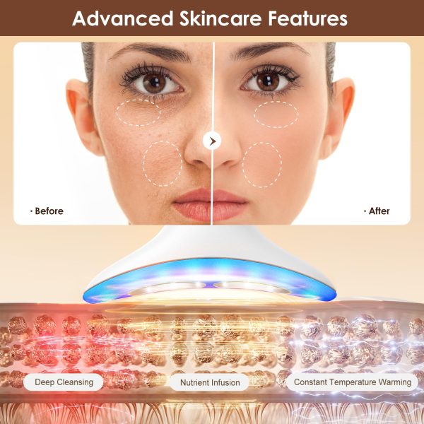 71sAtdb22bUL Facial and Neck Massager for Face, Neck - Skin Lifting & Firming - Wrinkle & Dark Circle Reducer - at Home Skin Care Face Sculpting Tool and Neck Massager-Sugar Pink