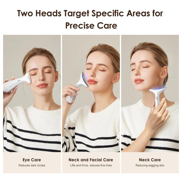 71vJURnFO8L Facial and Neck Massager for Face, Neck - Skin Lifting & Firming - Wrinkle & Dark Circle Reducer - at Home Skin Care Face Sculpting Tool and Neck Massager-Sugar Pink