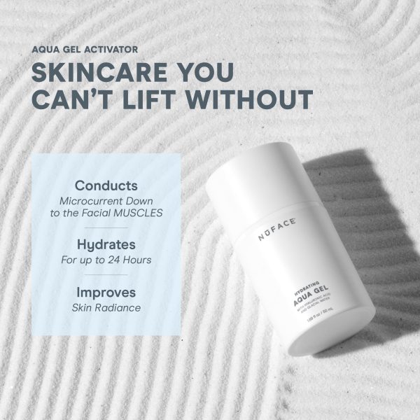 Aqua Gel Activator - Microcurrent Conductive Gel & Activator Powered by IonPlex & Hyaluronic Acid to Enhance Results of NuFACE Microcurrent Facial Device - Improves Skin Radiance (10 oz)
