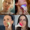 81GFvOo9WTL Genie | 3-in-1 Face & Neck Beauty Massager with Heat, 3 Light Therapies, Smart Vibration | Red Light, Blue Light, Green Light Therapy for Wrinkles, Hyperpigmentation, Acne & More - Beige